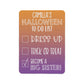 A rectangular puzzle piece with "Camilla's Halloween To-Do List" and three items: Dress Up, Trick or Treat, and Become a Big Sister, with the last item checked.