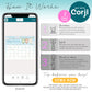 An infographic explains how to use Corjl for customizable templates, showing steps: purchase, edit, and print/share, alongside an example on a smartphone screen.