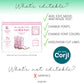 A bachelorette party invitation template with pink boots and text showing editable features: text, fonts, font colors, cut lines; graphics are not editable. Corjl logo included.