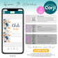An infographic explains how to edit a "Chili Bar" sign via Corjl: purchase, edit online, then download or share. Phone screen shows the editable design.